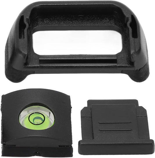 WIHFHGZ A6600 A6500 A6400, Viewfinder Eyepiece Eyecup Kit for Plastic Rubber, Black - Protective Camera Cold Shoe