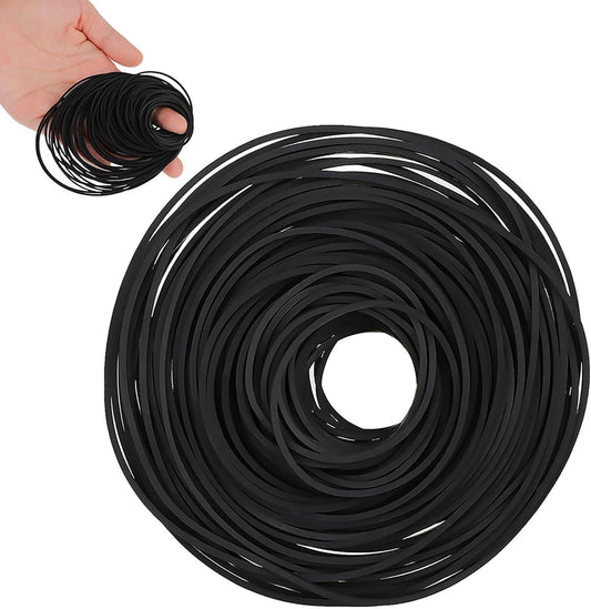 The Only One 56Pcs Set Cassette Repair,40-120mm(Black,1mm Recorder Rubber Belts-Rubber Drive Belt Premium for DVD, CD