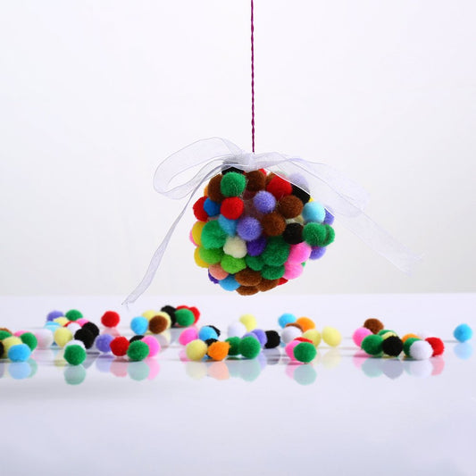 Caydo 2000 Pieces 1 cm Pompoms, Fuzzy Pom Poms Ball for DIY Art Craft Supplies and Valentine's Day Decorations（Assorted Color）