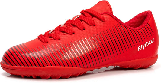 Women Soccer Cleats Lace-Up Turf Football Shoes Indoor Outdoor Low-Top Fustal Soccer Training
