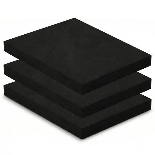 ENIPEDITA 3 Pcs Thermoform Molding Foam Sheet, Black Press Thermoform Sheet for Making DIY Crafts Sheath and Holster Board Molding Sheath(12 x 8 x 1 Inch)