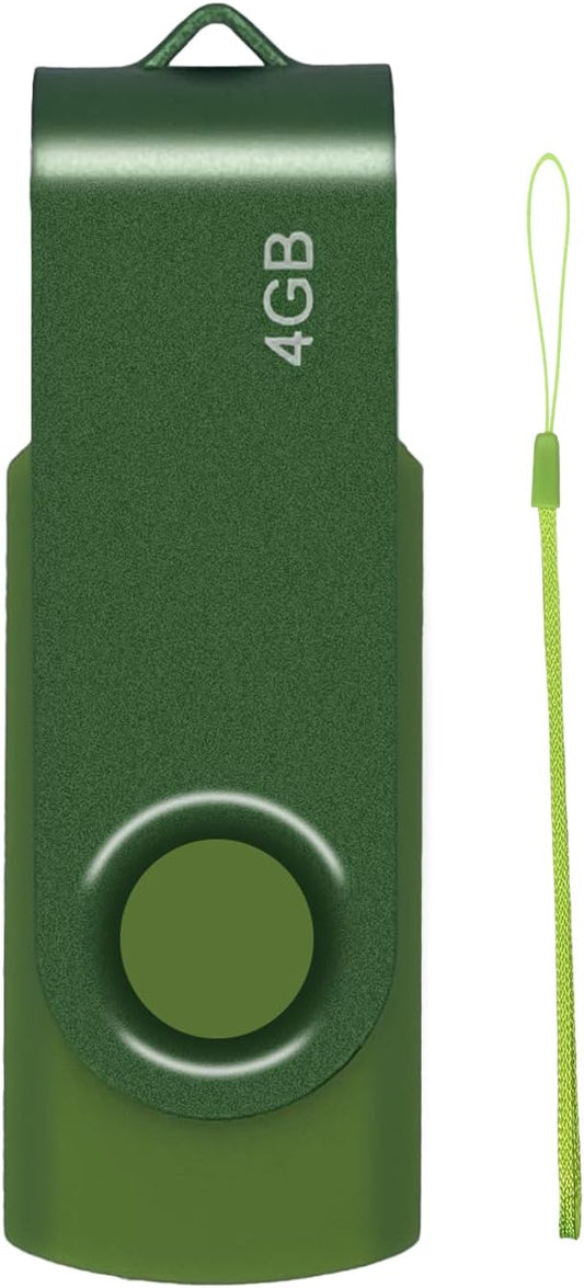 XUANREG 4GB 1 Pack 2.0 (4GB,1PCS) USB Flash Drive, with a Lanyard Thumb USB Drives Portable Data Storage Device