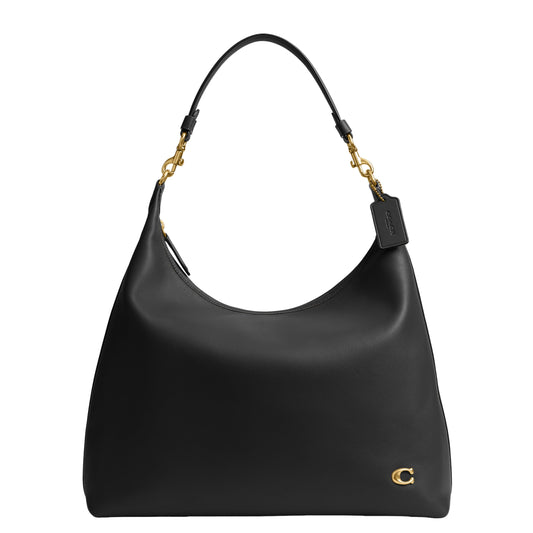 Coach Women's Glovetanned Leather Juliet Shoulder Bag, B4/Black, One Size