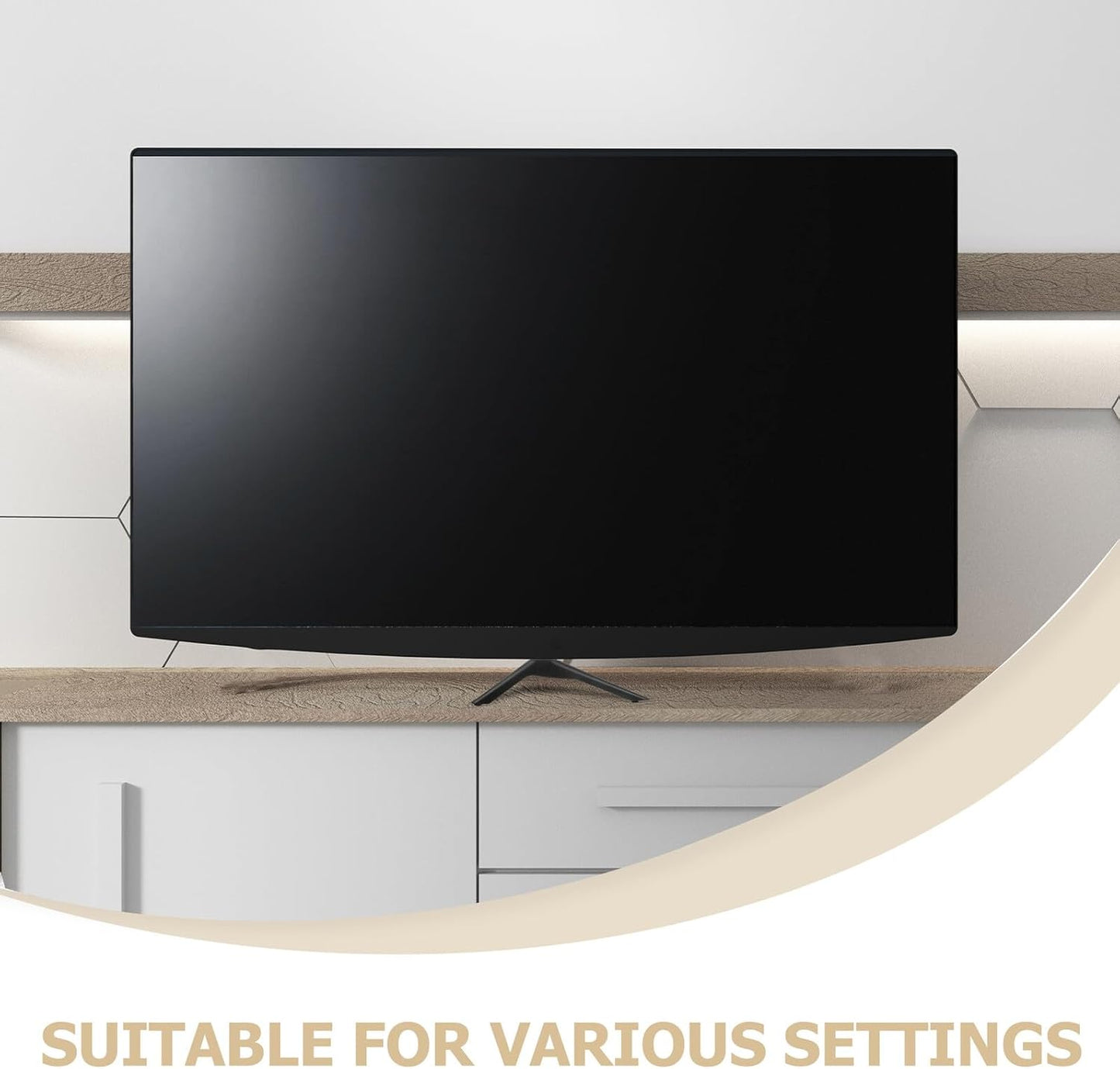 SEWACC 32-43 Inch Universal Tv Stand Bracket with Screws for LED LCD Televisions, Tabletop Tv Base Support Frame
