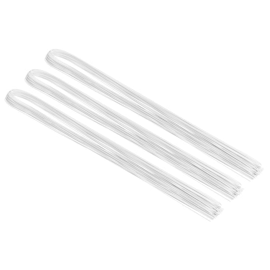 PATIKIL 32 Inch 22 Gauge Floral Stem Wire, 3 Pack/120 Pieces Bouquet Stem Paper Wrapped for DIY Crafts Flower Arrangements, White