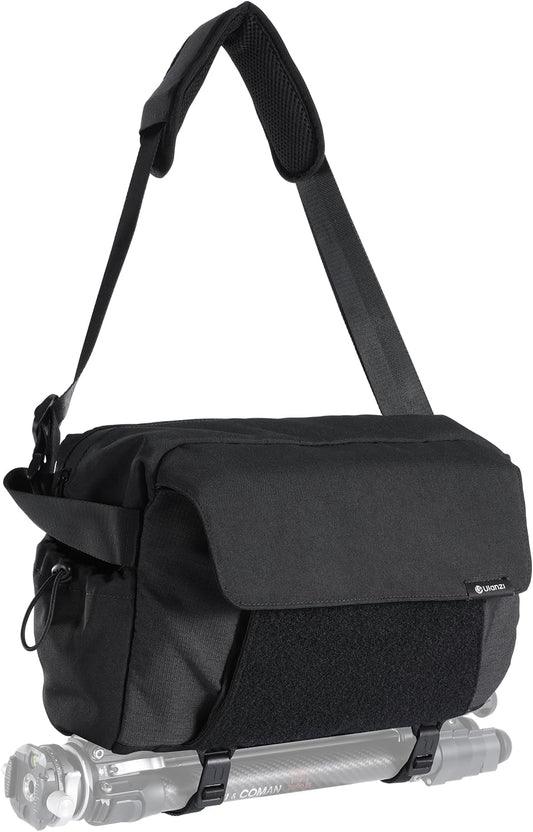 BP11 8L ULANZI Camera Sling Bag with Tripod Holder for Men Women, Lightweight Splash-proof DSLR/Mirrorless Anti-Theft