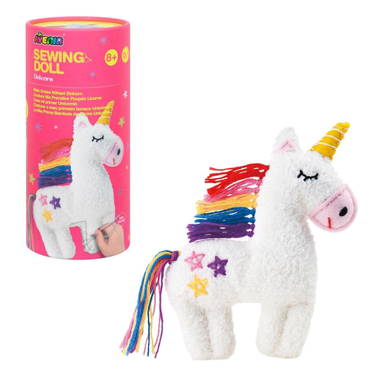Avenir My First Sewing Kit – Easter DIY Craft for Kids Ages 6+, Premium Plush Animal Set, Child-Safe Tools, Easy Stitching, Develops Motor Skills, Perfect Easter Basket Stuffer for Boys & Girls