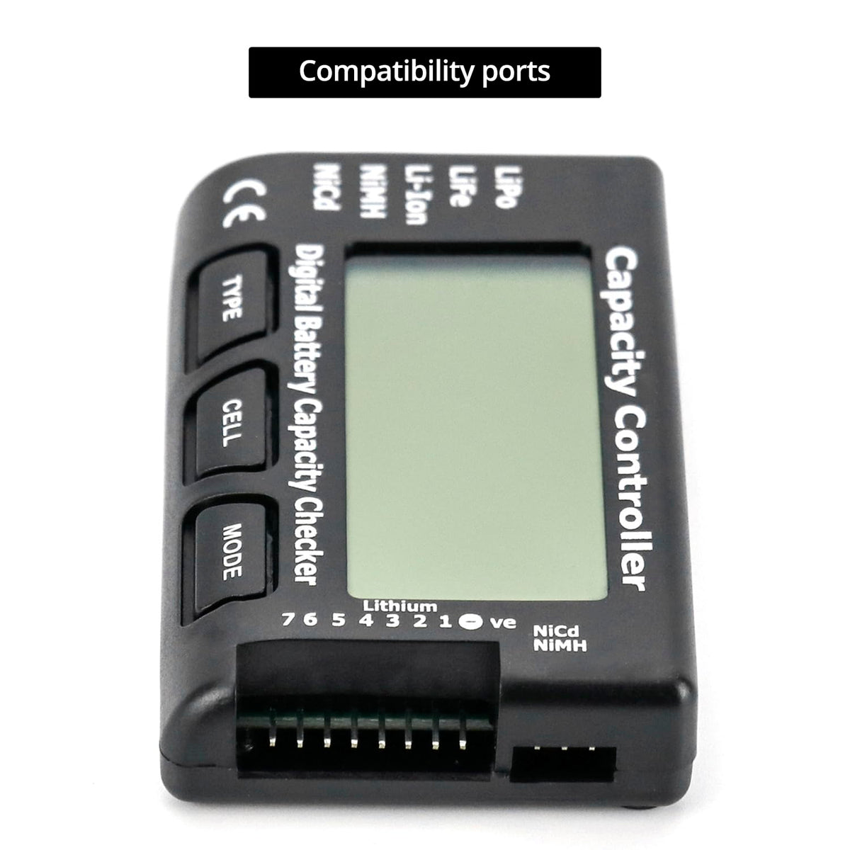 27S 2 Pack, QWORK RC Battery Capacity Checker LiPo Liion NiMH MultiMode Voltage Display for Drone, RC Car & Airplane