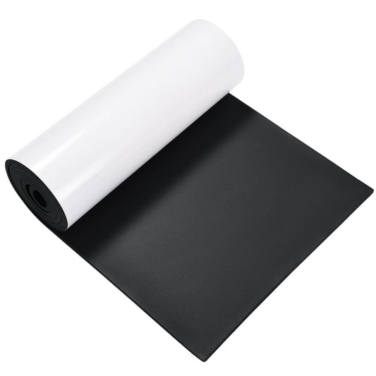 MYFULLY Neoprene Foam Sheet Roll with White Adhesive Backing, Closed Cell Sponge Rubber Padding, Soundproof & Waterproof Material for Cosplay, DIY, Crafts, Insulation (12 in x 59 in x 1/4 in)