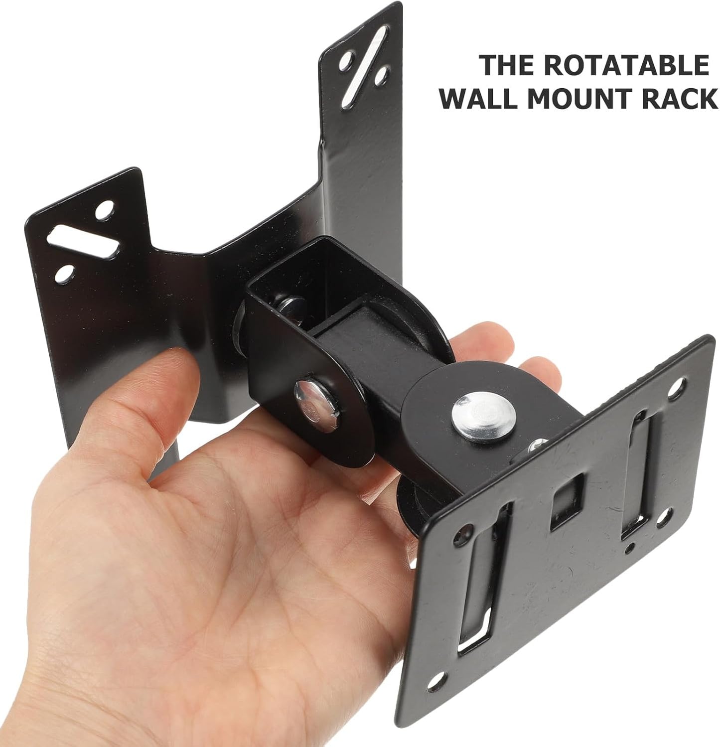 Luxshiny 360 14-27 Inch Rotatable Monitor Wall Mount Bracket Swivel Tv Wall Stand for LCD Screens Metal Shaft Support