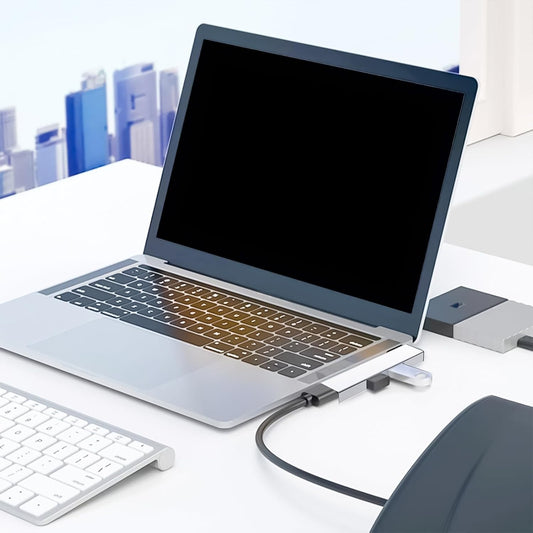 VTIDOBE 4 2 USB2.0, 1 USB3.0 USB Type C Hubs Docking Station for Laptop Port Expansion with for Laptop USB C Docking