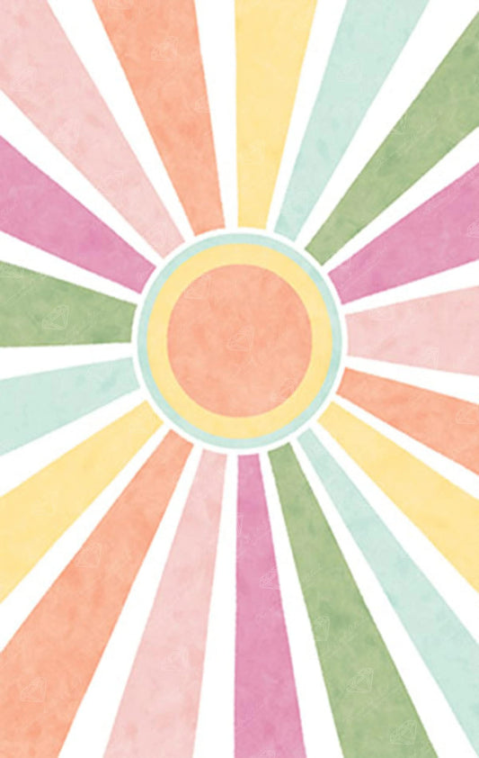 DIAMOND ART CLUB Sun Rays - Pastel Diamond Painting Kit, Fun DIY Crafts for Adults, Round Diamond Art Canvas, 9" x 14" (22.7 cm x 35.9 cm)