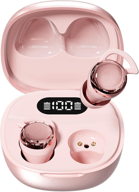 Yihou Invisible Small Mini Sleep Earbuds Pink Wireless Bluetooth Comfortable Side Sleepers Sleeping Tiny Micro Smallest