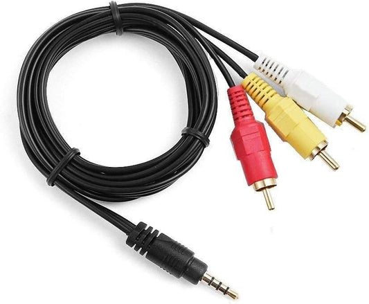 YUSTDA STV-250/N AV A/V Audio Video TV Cable Cord Lead for Canon DV MiniDV HD Camcorder