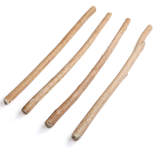 Novabright 4 Pcs 3 ft Driftwood Poles, Natural Drift Wood Decor for Home, Unique Hand-Picked Natural Wood Pole Crafts for Vases Macrame Wedding Venue Home Decor, Coastal Rustic Farmhouse Country
