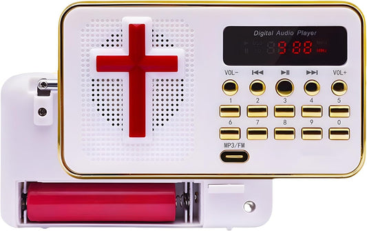 YEESAM (8G) Chinese Bible Player, Preloaded Bible Stories and Songs Portable Electronic Player in Mandarin, Christian