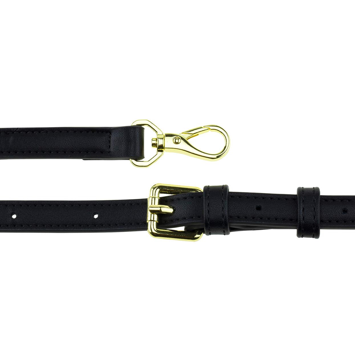 Allzedream Leather Purse Strap Replacement Crossbody Handbag Long Adjustable (Black)