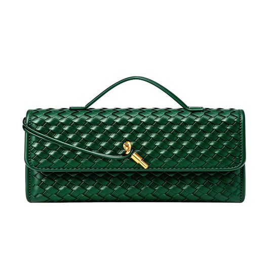 BaiYouDa Evening Clutch Purse for Women Casual Fashion Satchel Shoulder Handbag Vegan Leather Crossbody Bags Dark Green
