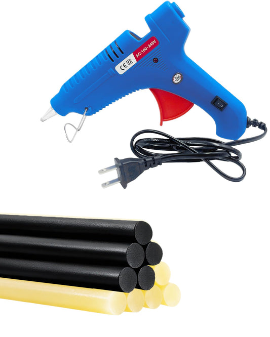 Car Dent Repair Kit Includes A 100W Hot Glue Gun + 10pcs Paintless Dent Removal Hot Glue Sticks, Suitable For Car Dent Repair, Home Renovation, Quick Daily Repairs, And Diy Craft Projects