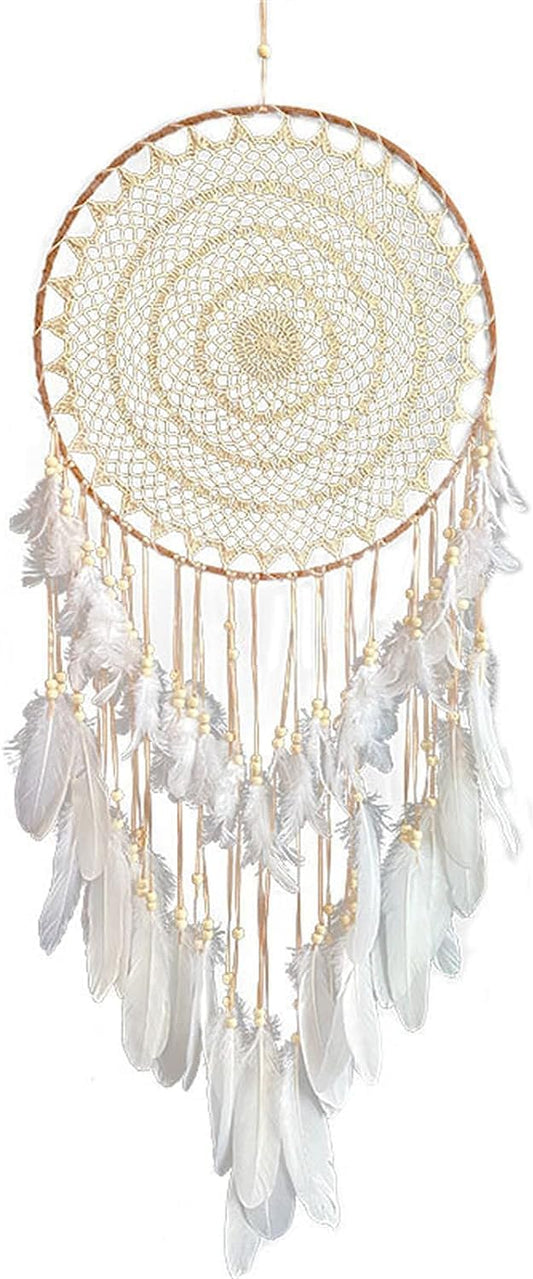 EDMISU Large Dream Catcher Feather Tassel Decoration Woven Wall Hanging Home Decor Bedroom Living Room Wedding Party
