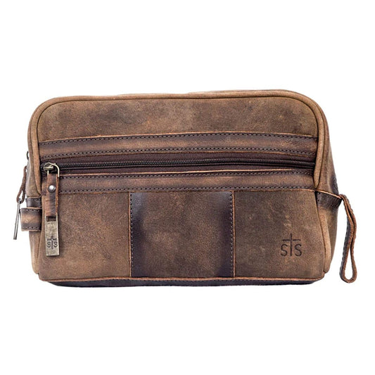 STS Ranchwear The Foreman Shave Kit Brown Leather One Size