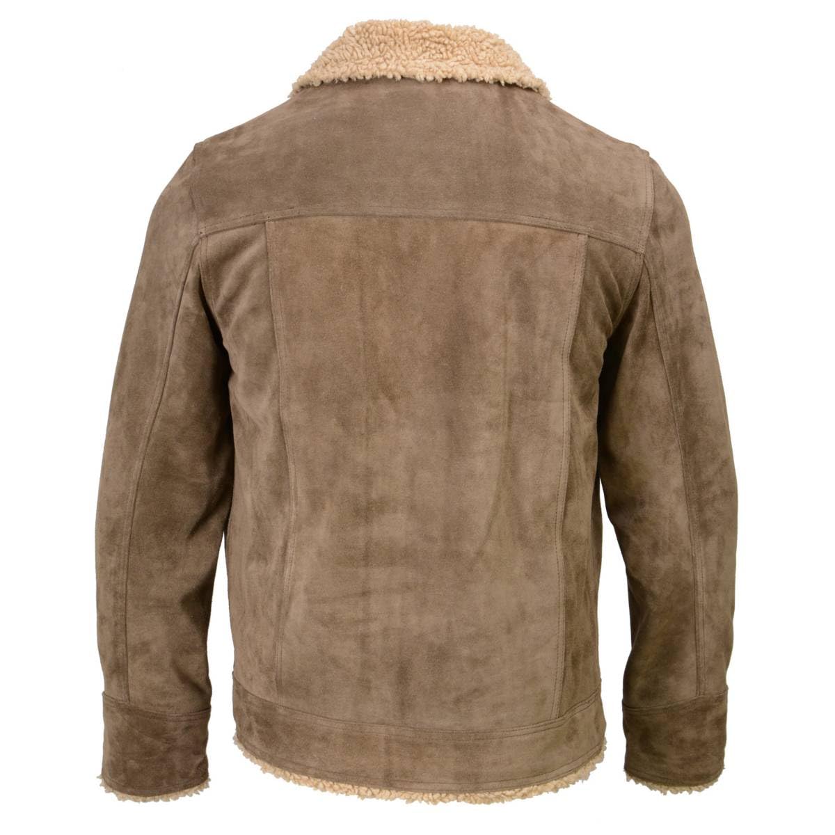 Milwaukee Leather Vintage Men's Classic Suede Leather Fashion Coat Jacket | SFM - Large