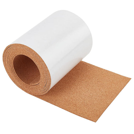 BENECREAT 98x6 Inch Self-Adhesive Cork Roll 1/8inch Thick Backed Cork Boards Mat Strong Self-Adhesive Corkboard for Wall Furnitures Party Decoration, DIY Crafts