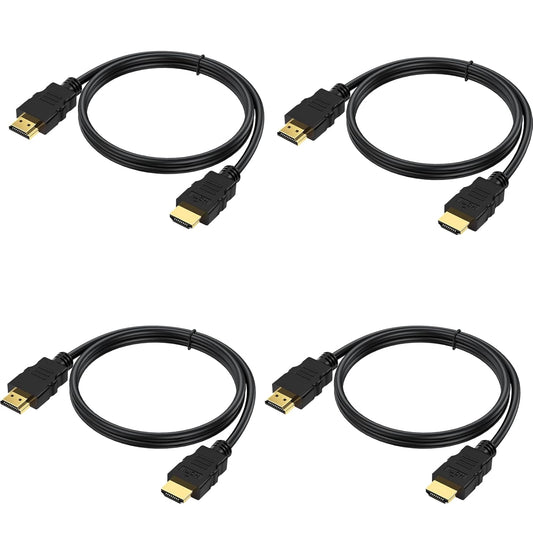 Vorothin 4 4-Pack, 4K 2.0 4FT, 2.0 CL3 4K, 1080P@144Hz,ARC CL3 PS5, PS4, HDMI Cable FT HDMI Cable Shielded HDMI Rated