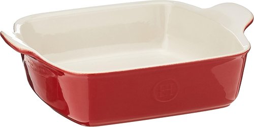 Emile Henry Square Baking Dish - 8 x 8 Inch | 2 Qt Capacity, Classic Red Finish