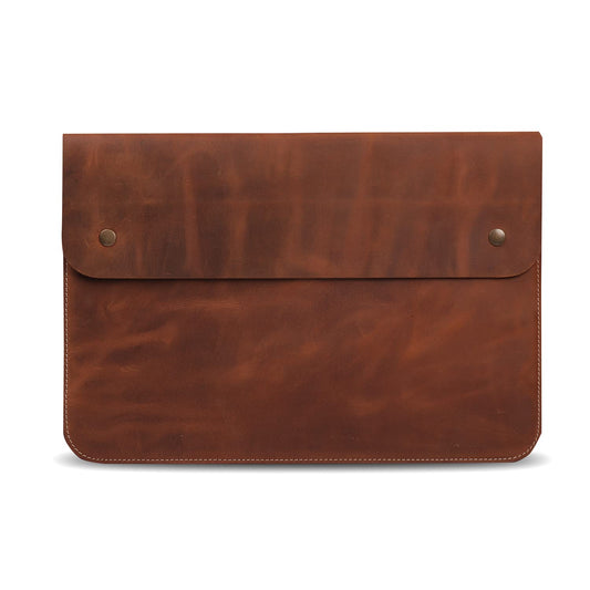 MegaGear Top Grain Leather MacBook Bag Laptop Sleeve for MacBook Pro and MacBook Air Case - 14 Inch - 13 Inch (M4, M3, M2, M2, M1, Pro & Max) - 13.3 Inch - iPad Pro 12.9 Inch - 2020 to 2024 Models