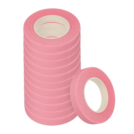 MECCANIXITY Floral Stem Wrap Tape Floral Tape 30yard Length 1/2 Inch Width for Bouquet Crafts Wedding Arrangement Pack of 12, Pink