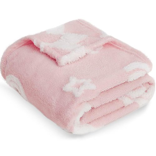 BORITAR Unicorn Baby Blanket for Girls 3D Soft Warm Fleece Jacquard Plush Bed Blanket Cute Animal Pattern for Toddler Infant Newborn or Home Decor (30 x 40 Inch, Pink)