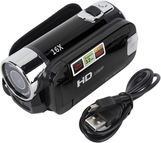 ciciglow 1080P 16MP 16x 2.7in Handheld Video Camcorder, Camera Digital Zoom Video Camera with TFT Rotatable Screen
