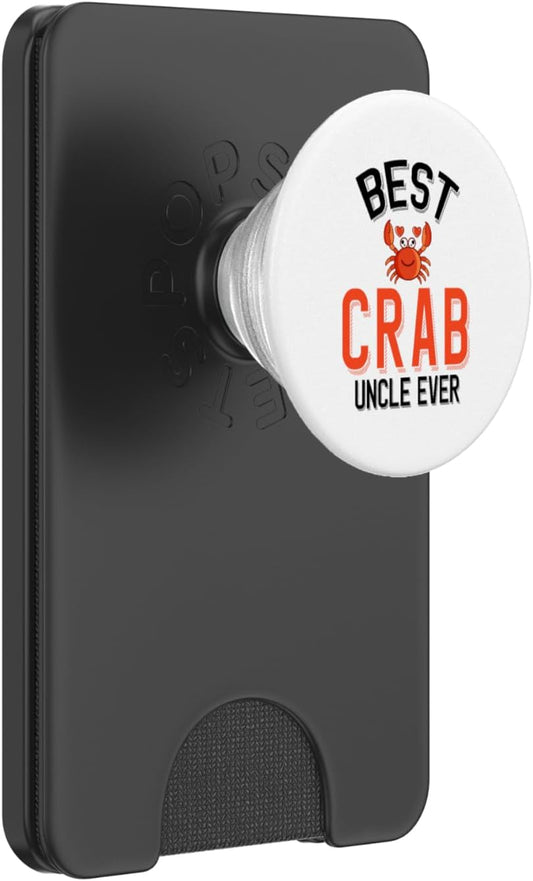 Cute Crab Family Apparel Best Crab Uncle Ever Cute Crab Lover PopSockets PopWallet for MagSafe