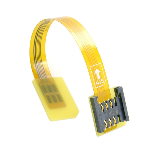 chenyang 10cm GSM CDMA Standard UIM SIM Card Kit Male to Female Extension Soft Flat FPC Cable Extender