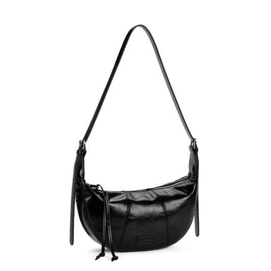 Small Crescent Crossbody Bags for Women Vegan Leather Womens Purse Hobo Shoulder Sling Bag Handbag with Adjustable Strap Daily Bag
