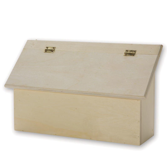 S&S Worldwide Unfinished Wood Letter Box for crafting