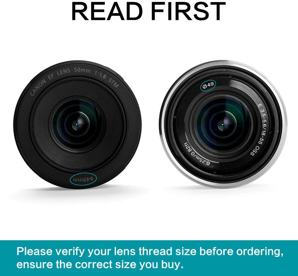 Sedremm 58mm 4 Filter(4 Points,6 Points,8 Points,12 Pinch 4 Star Filter Pieces Starburst Lens Points) with Centre Lens
