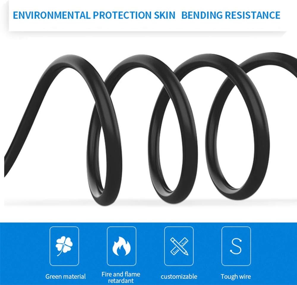 JOINSI 5-Pack 16ft 75-Ohm BNC Male to BNC Male Jumper Cable Extension Connector for CCTV DVR to TV System