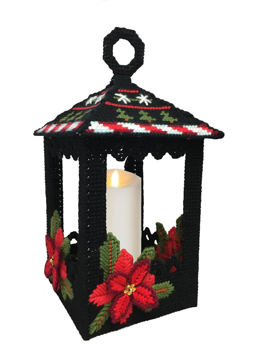 Design Works Crafts Christmas Lantern Table Décor Plastic Canvas Kit