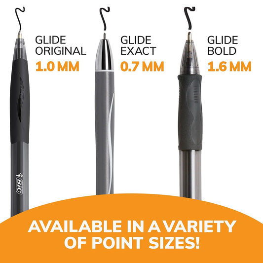BIC VLGB11BK Velocity Retractable Ballpoint Pen, Black Ink, 1.6mm, Bold, Dozen