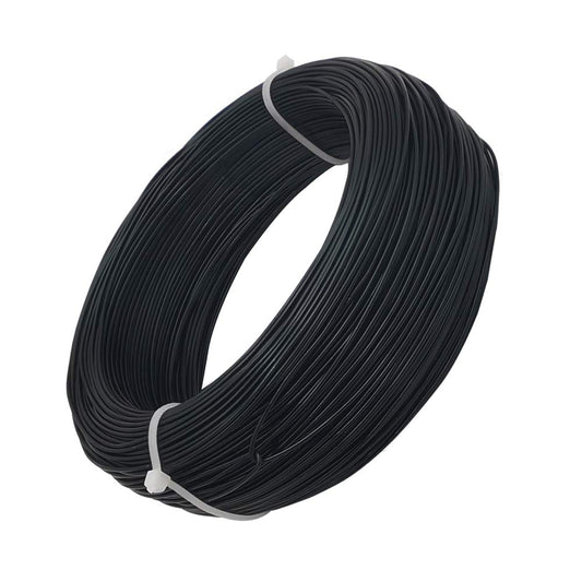 INSPIRELLE 18 Gauge 377 Feet Black Aluminum Craft Wire Bendable Metal Wire for Jewelry Craft Making