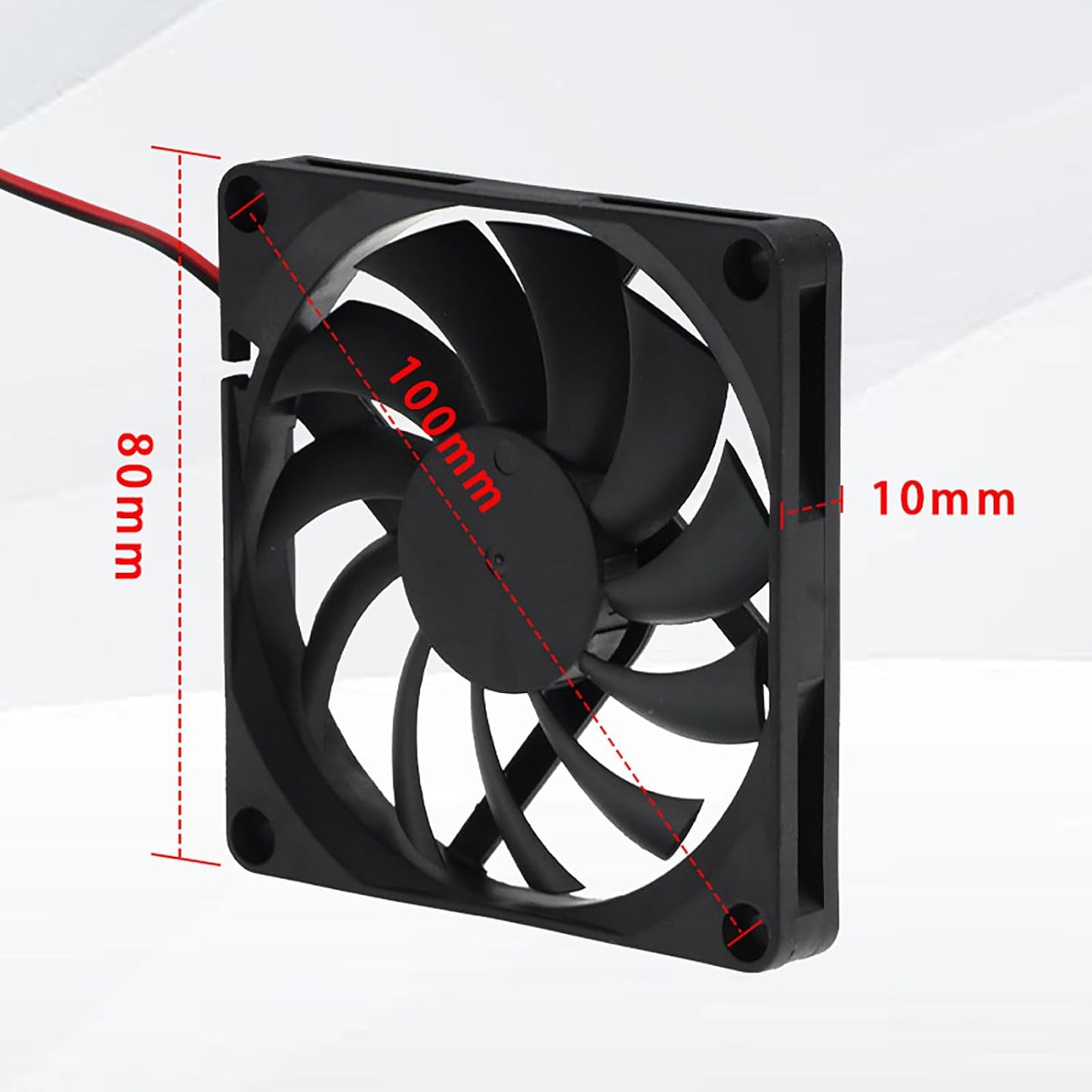 DUJVCZB FDCB8010B12 8010 4Pin 2Wire 12V 80mm 80mm 10mm Dual Ball Bearing Quiet Computer Case Fan DC x x High Speed
