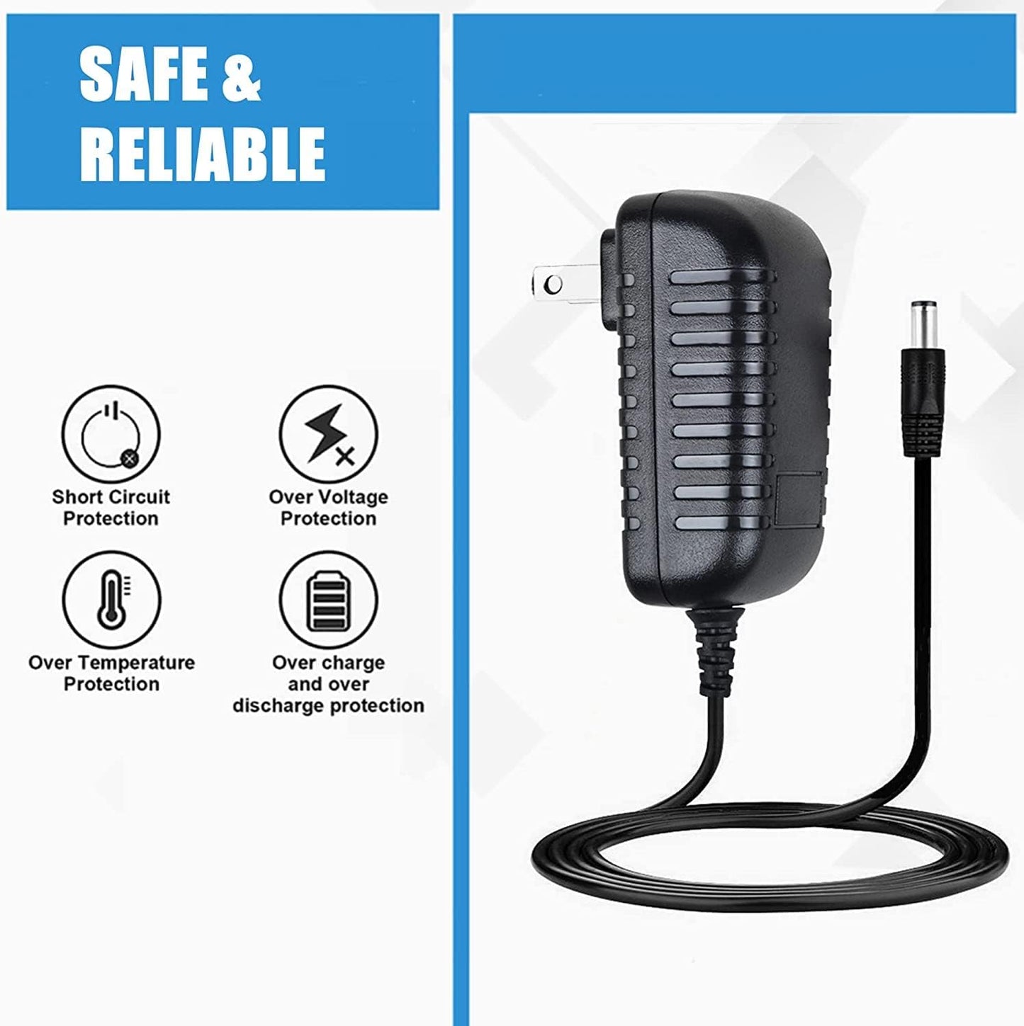 Marg H10CP ZSH10CP MP3 Compatible Replacement AC DC Adapter for Sony ZS Radio CD Player Boombox Power Cord
