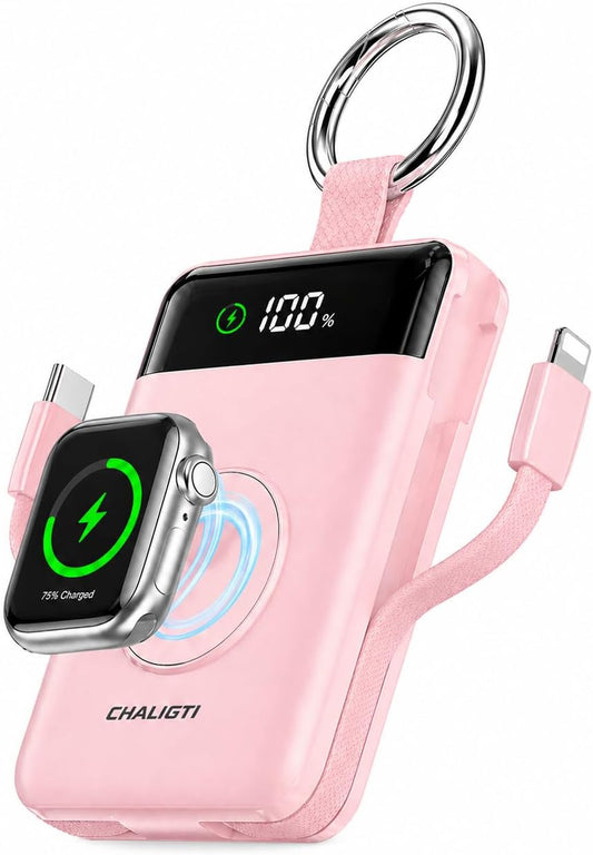 CHALIGTI Charger,5000mAh 20W Pack Ultra/11/10/9/8/7/6/SE,iPhone 17/16/15/14/13/12 Portable PD Super Fast Charging Power