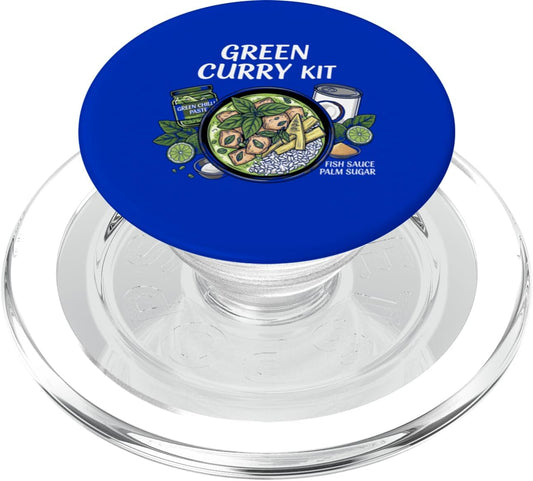 Cultural Food Kits for Asian Food Cultures T-Shirt Green Curry Kit Food Thai Meal Ingredients PopSockets PopGrip