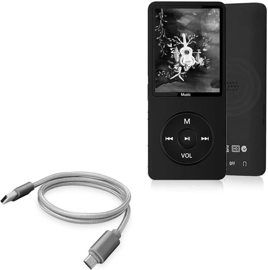 BoxWave MP3 (1.8 Cable Compatible with Dyzeryk Player in) - Micro USB DuraCable, Braided Micro USB Charging Cable