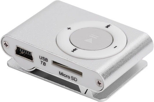 Wisoqu MP3 MP3 Player, Portable Digital Music Media Player Mini Back-Clip Player with Earphone and USB Cable