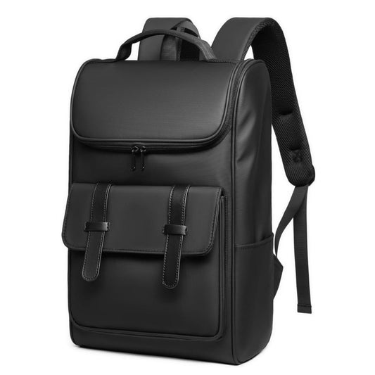 GYakeog Vintage Laptop Backpack for Men and Women, 15.6 Inch, Waterproof, Business Travel Daypack for Work, Office, College (6608 black)
