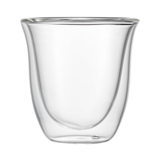 Restaurantware Coffee Cup 12 Pack of 2.72 oz Insulated Double-Wall Glass Borosilicate Coffee Cup Espresso Shot Dishwasher Safe For Hot Drinks